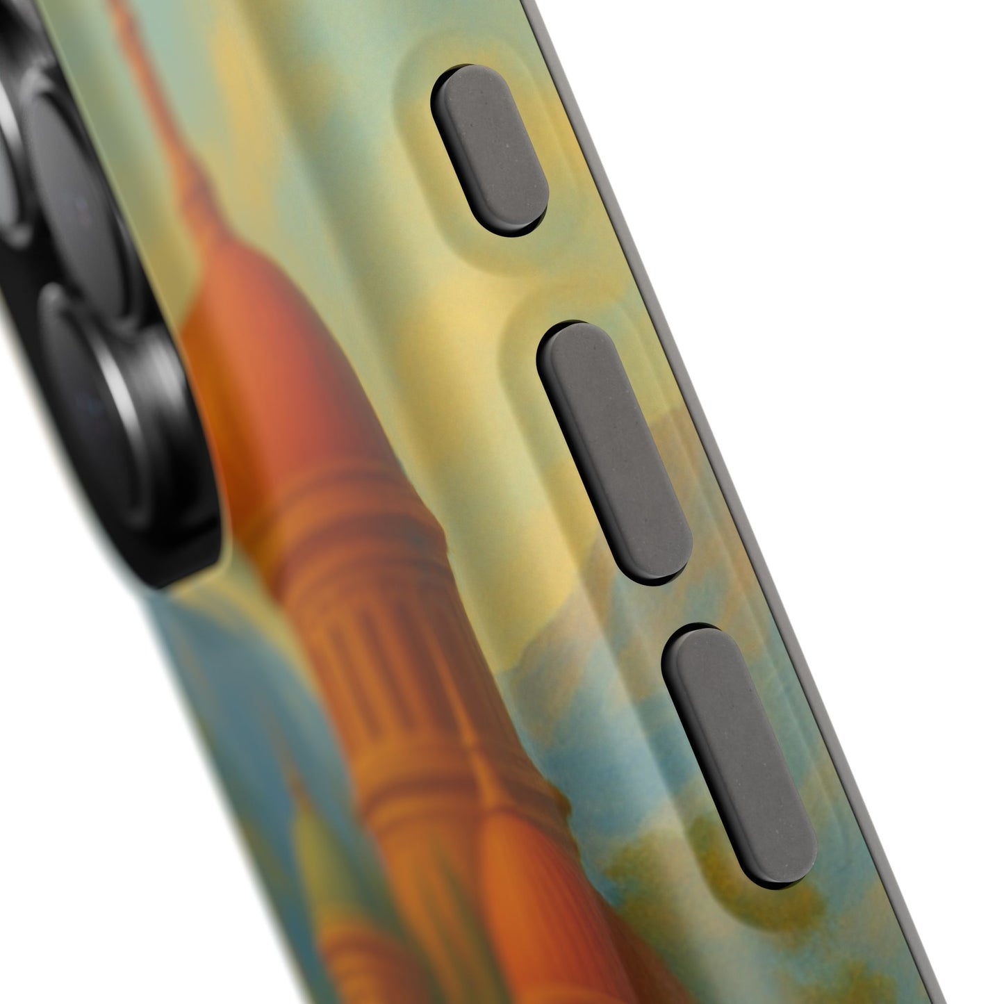 Magical City iPhone Case I Impact Resistant Cover | SoulfulYarn Collection | Mystical Mountain setting Design for iPhone
