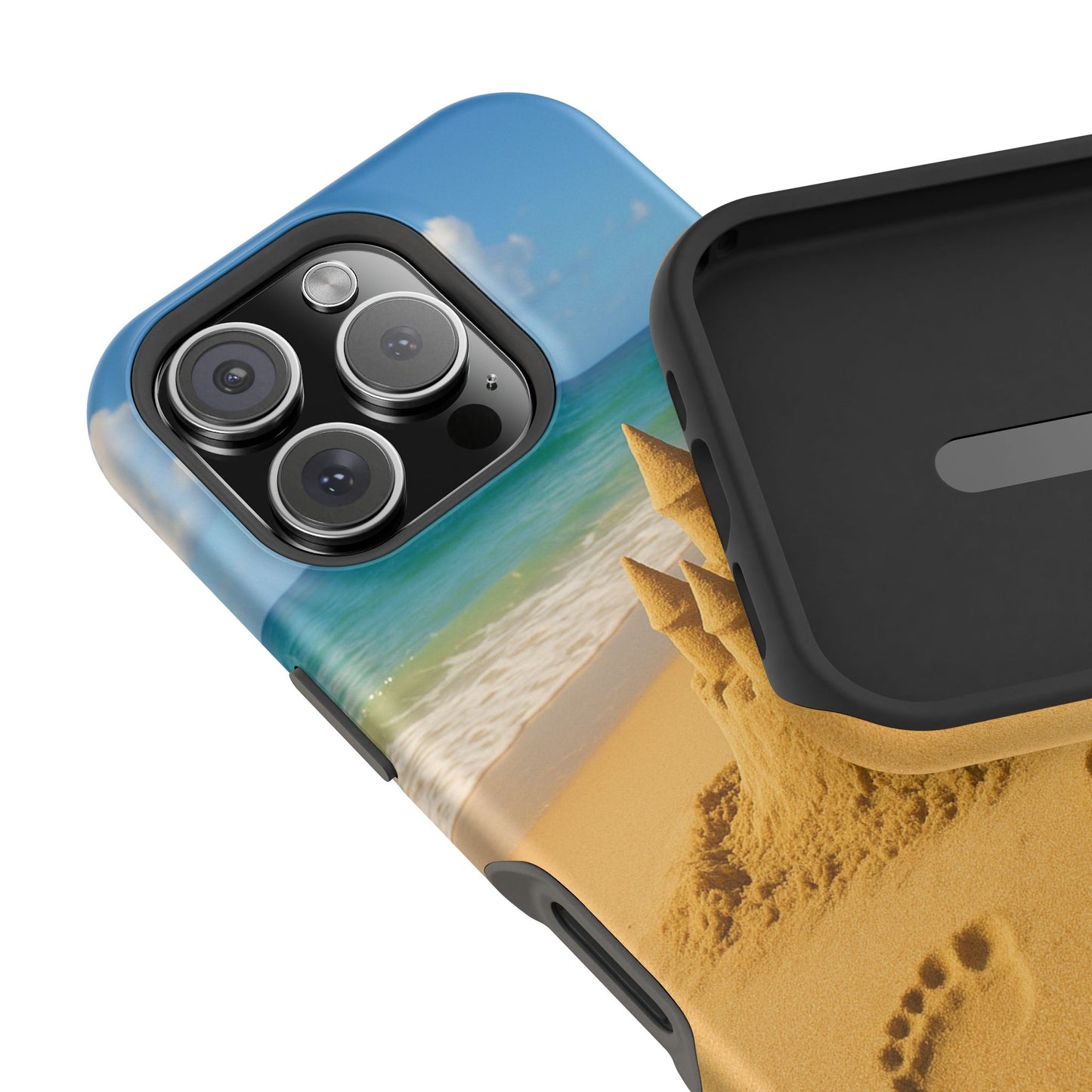 Castle of Dreams iPhone Case I Impact Resistant Dual Layer Cover | SoulfulYarn Collection | Soulful Beach Art for iPhone Lovers