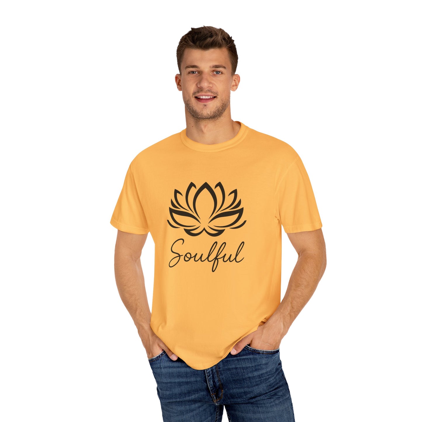 Soulful Lotus T-Shirt | 100% Ring-Spun US Cotton | Spiritual Tee | Mindfulness Shirt | Inner Peace Top