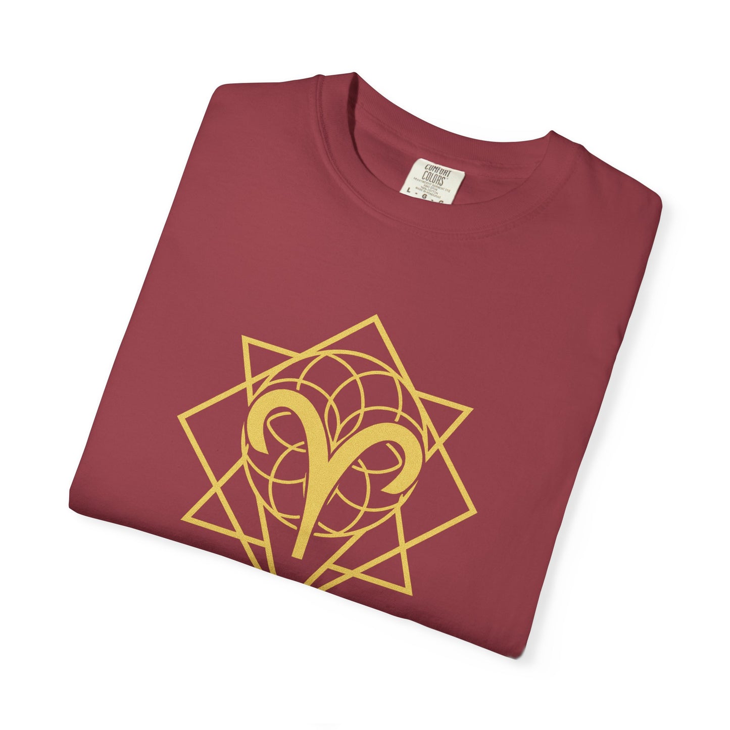 Aries Sacred Geometry T-Shirt | The Divine Spark Tee in 13 different Colors | Astrology Gift