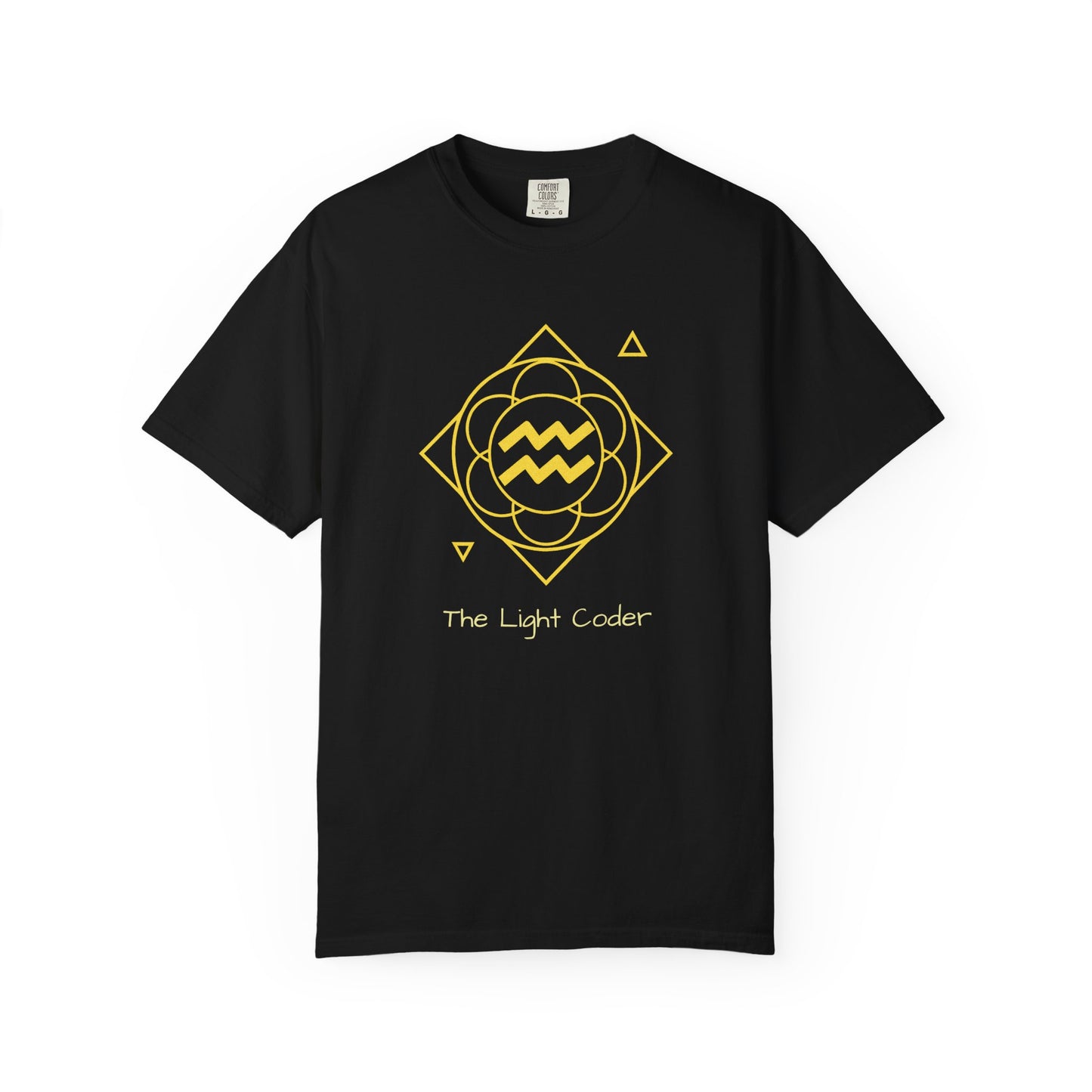 Aquarius Sacred Geometry T-Shirt | The Light Coder Tee in 13 different Colors | Astrology Gift