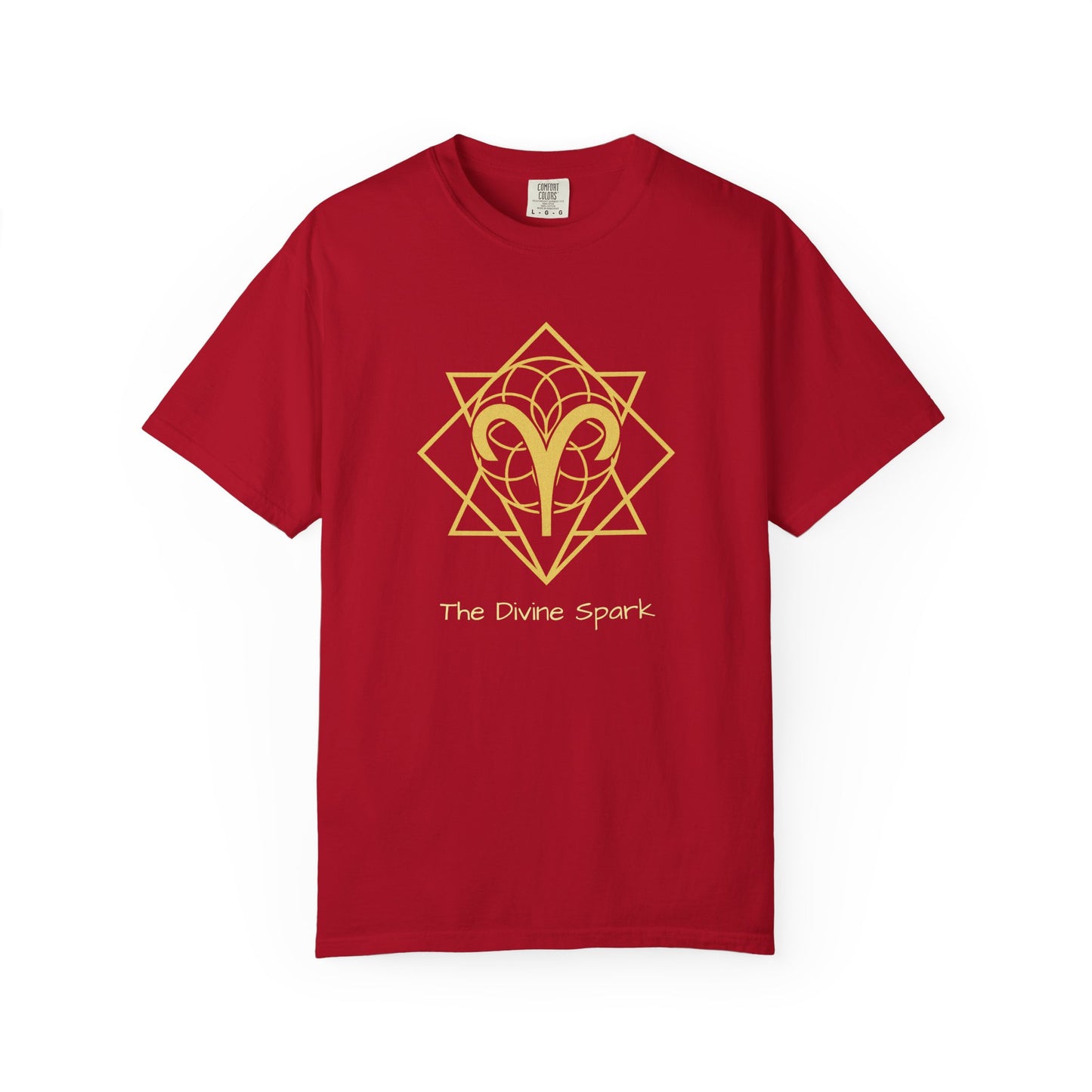 Aries Sacred Geometry T-Shirt | The Divine Spark Tee in 13 different Colors | Astrology Gift