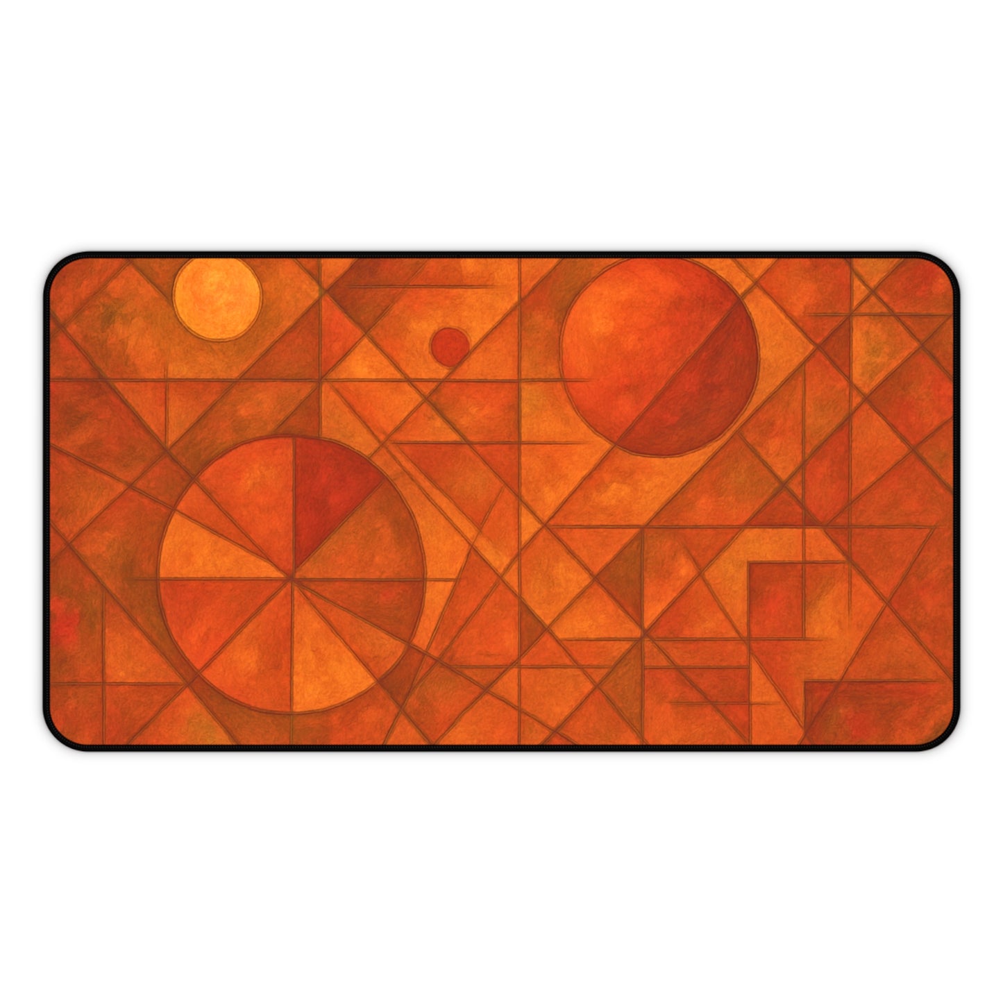Geometric Abstract Desk Mat I Sacred Geometry Mouse Pad | SoulfulYarn Collection