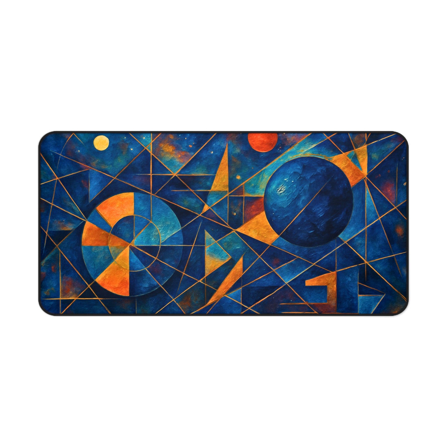 Abstract Cosmic Desk Mat I Sacred Geometry Mat | SoulfulYarn Collection