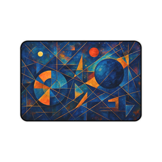 Abstract Cosmic Desk Mat I Sacred Geometry Mat | SoulfulYarn Collection
