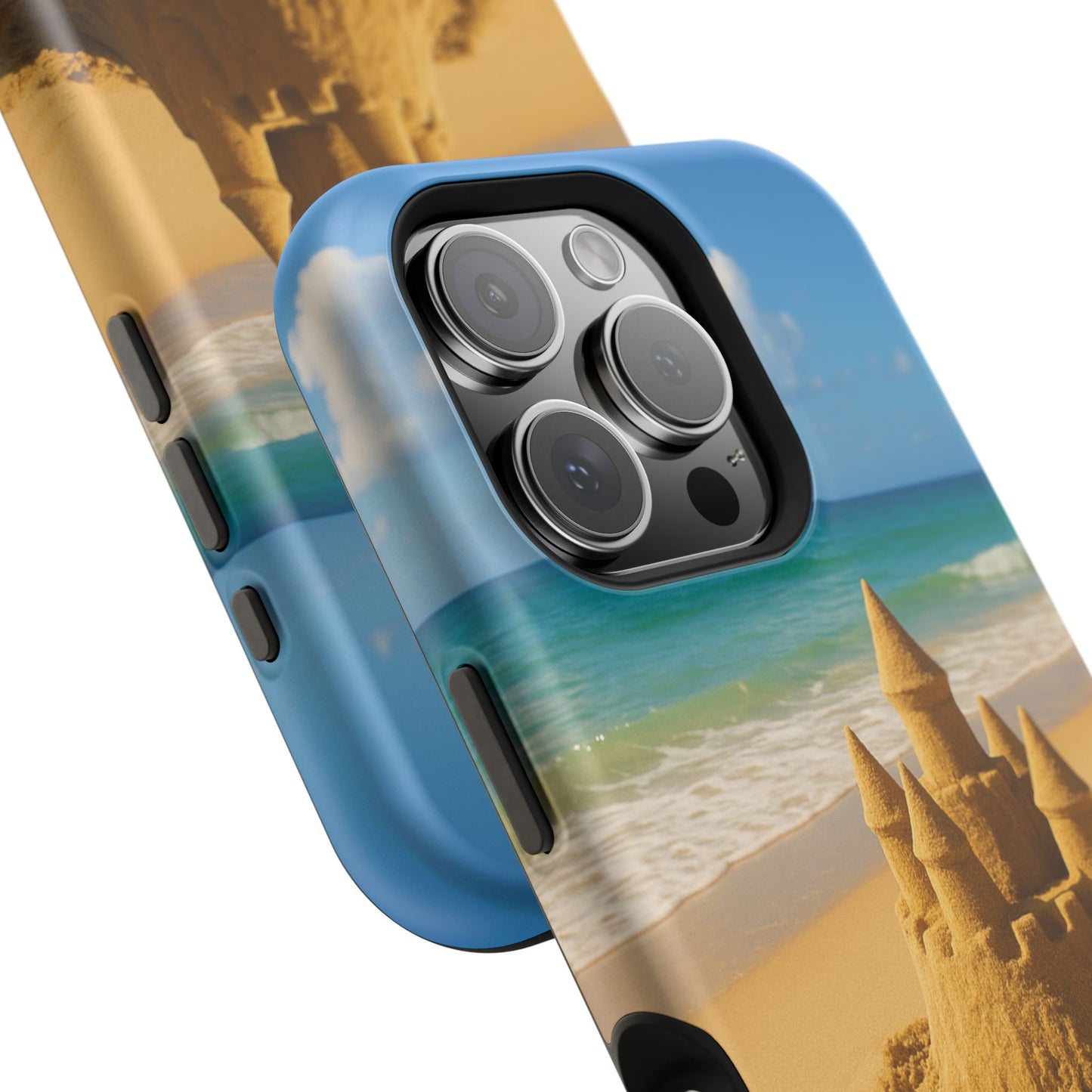 Castle of Dreams iPhone Case I Impact Resistant Dual Layer Cover | SoulfulYarn Collection | Soulful Beach Art for iPhone Lovers