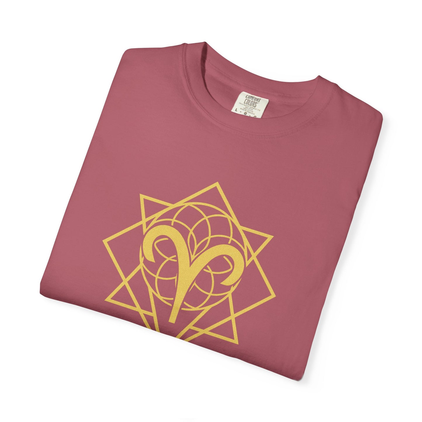 Aries Sacred Geometry T-Shirt | The Divine Spark Tee in 13 different Colors | Astrology Gift