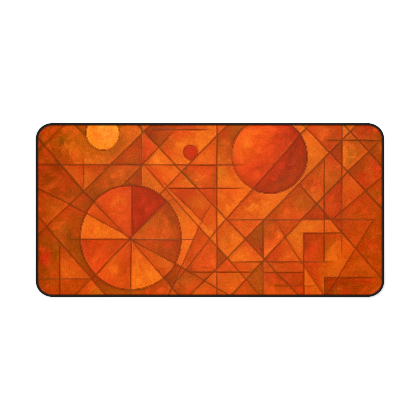 Geometric Abstract Desk Mat I Sacred Geometry Mouse Pad | SoulfulYarn Collection