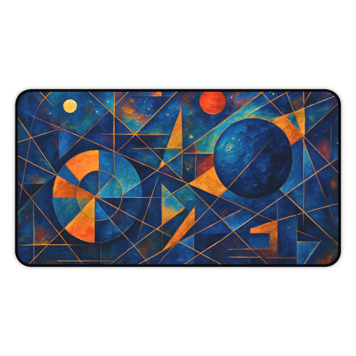 Abstract Cosmic Desk Mat I Sacred Geometry Mat | SoulfulYarn Collection