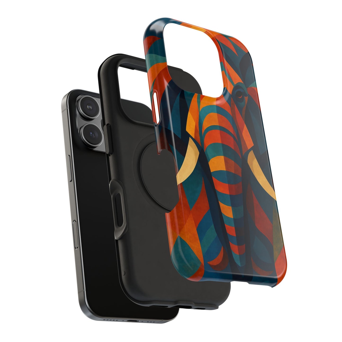 Majestic Elephant iPhone Case | Impact Resistant Cover | SoulfulYarn Collection | Bold Wildlife Art for iPhone