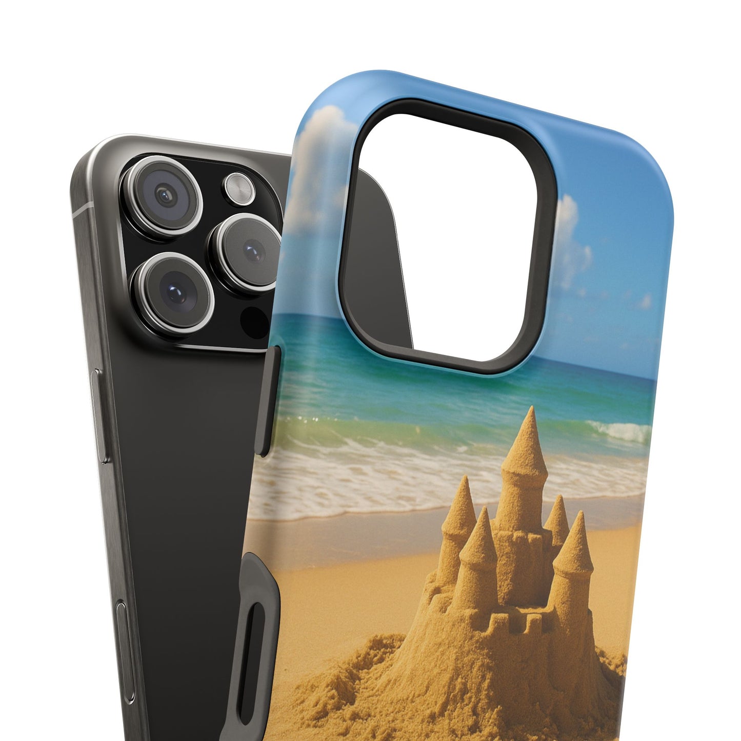 Castle of Dreams iPhone Case I Impact Resistant Dual Layer Cover | SoulfulYarn Collection | Soulful Beach Art for iPhone Lovers
