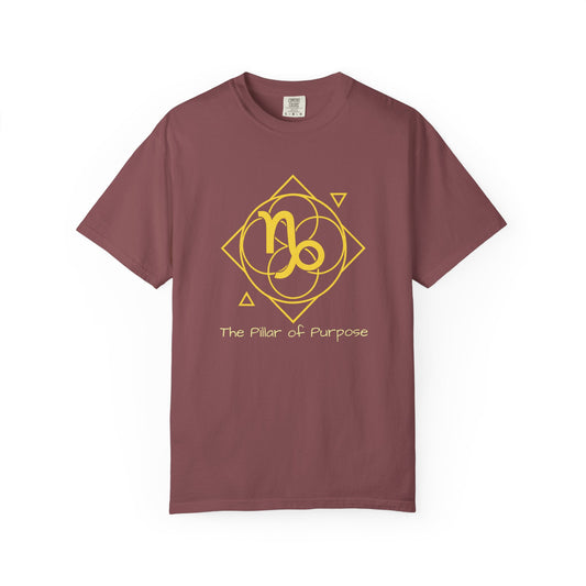 Capricorn Sacred Geometry T-Shirt | The Pillar of Purpose Tee in 13 different Colors | Astrology Gift