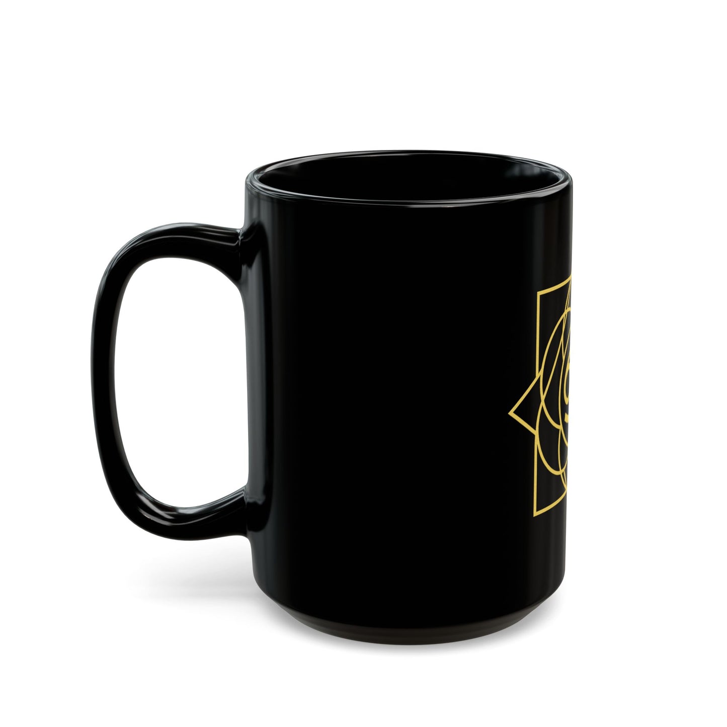 Cancer Sacred Geometry Black Mug for Coffee Lovers