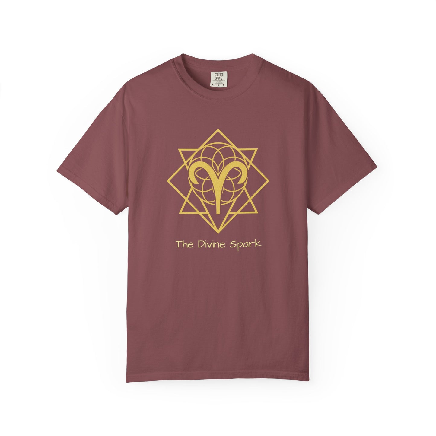Aries Sacred Geometry T-Shirt | The Divine Spark Tee in 13 different Colors | Astrology Gift