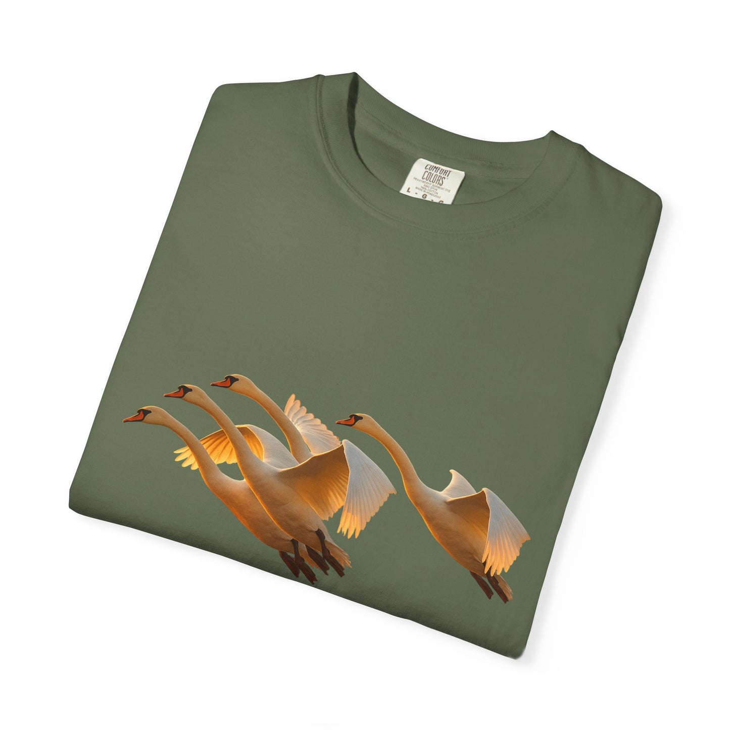 Flight of Cranes T-Shirt | 100% Ring-Spun US Cotton | Spiritual Yoga Tee | Mindfulness Shirt | Grace & Freedom Top