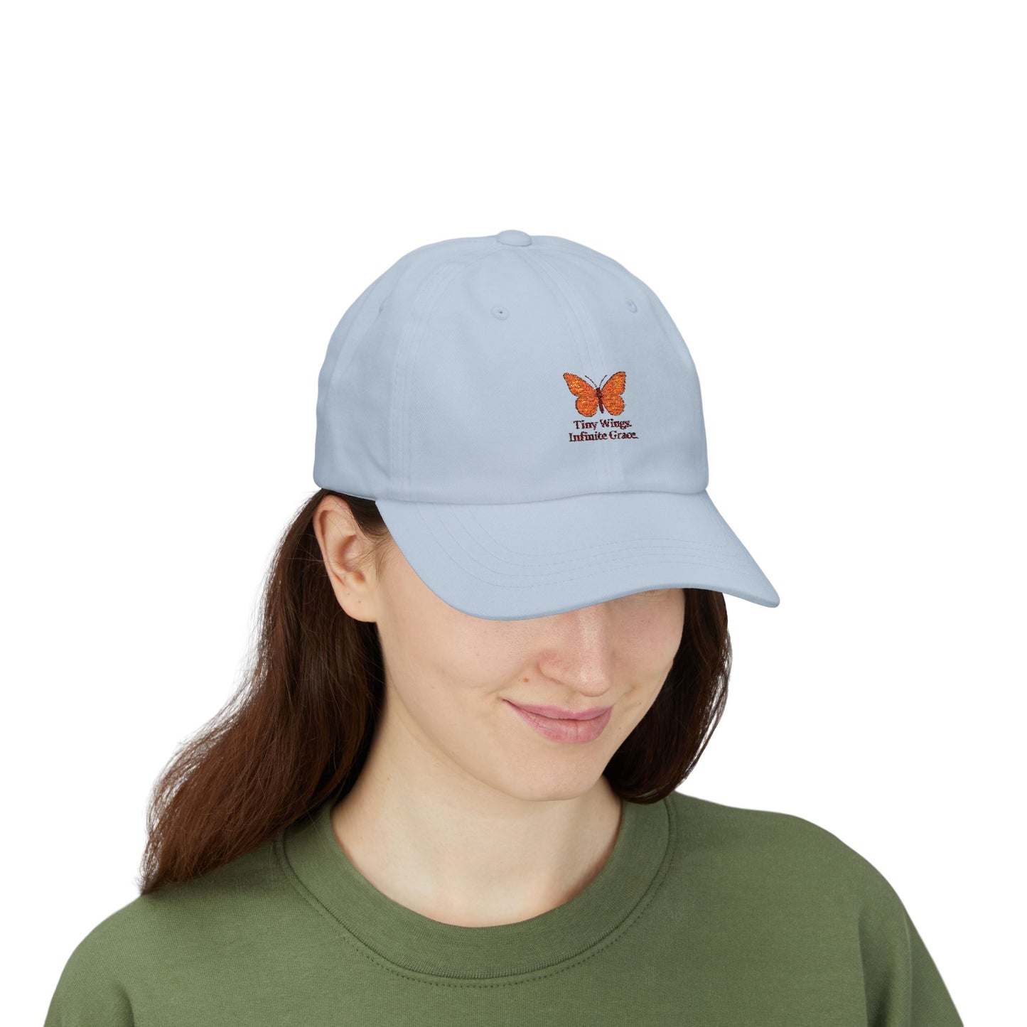 Butterfly Embroidered Dad Hat | Spiritual Cap Gift | Soulful Cap for Nature Lovers & Spiritual Souls