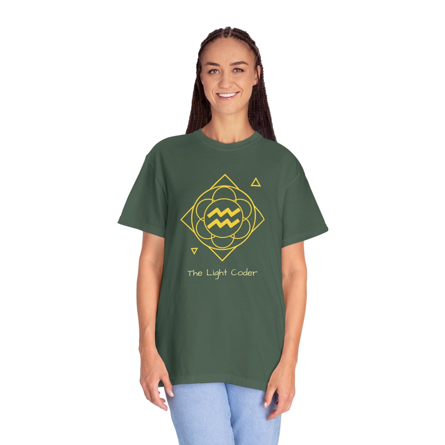 Aquarius Sacred Geometry T-Shirt | The Light Coder Tee in 13 different Colors | Astrology Gift