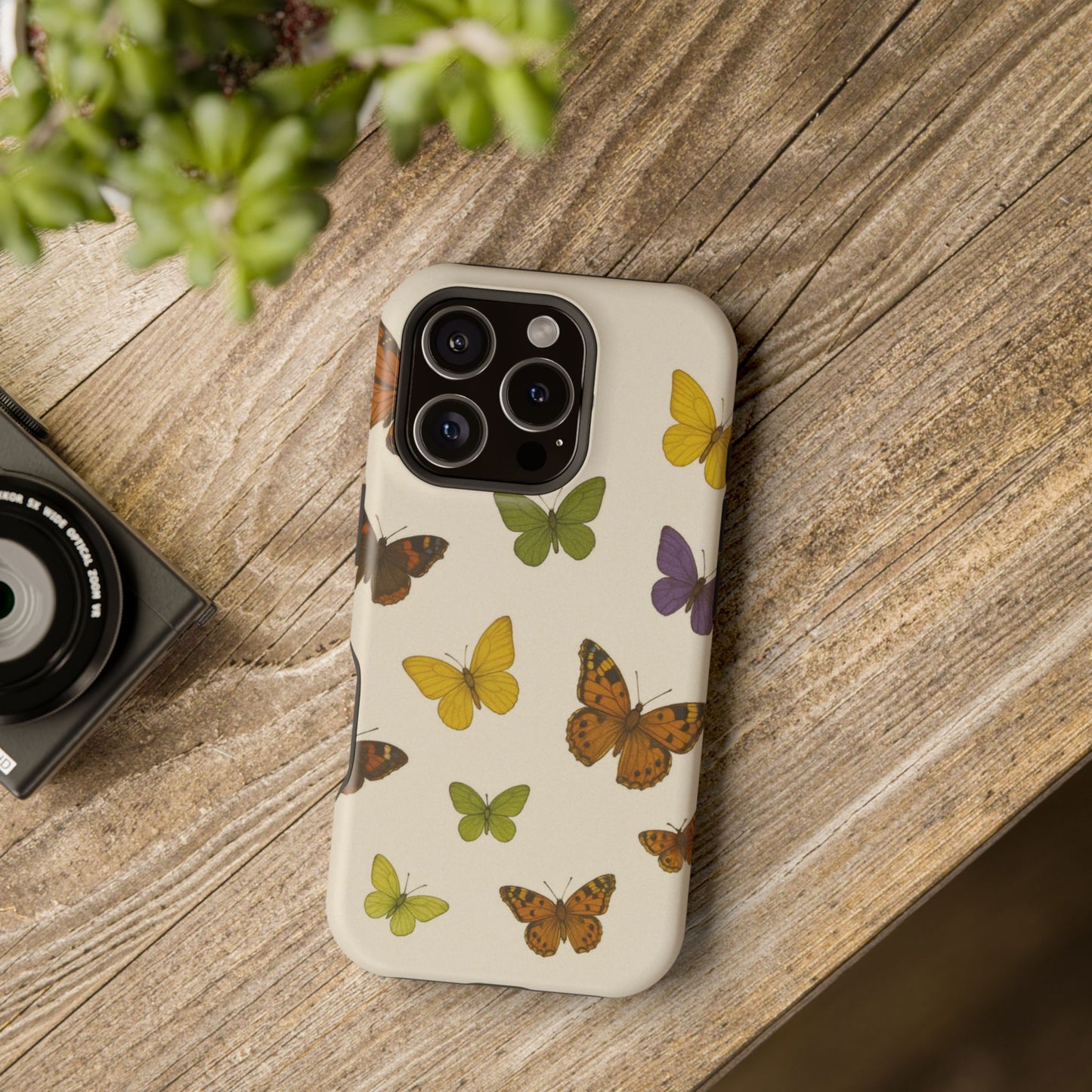 Butterfly iPhone Case Cover I Impact-Resistant | SoulfulYarn Collection | Colorful Nature-Inspired Case for iPhone