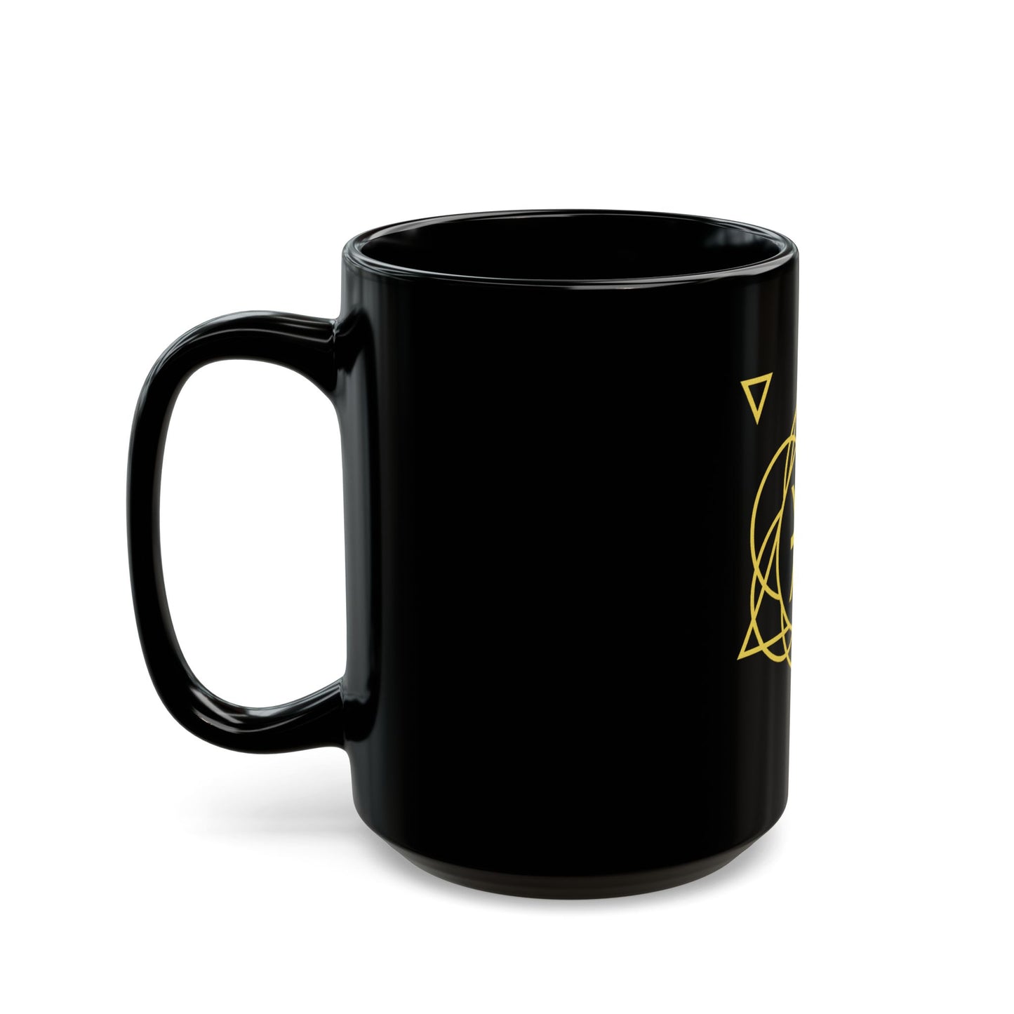 Pisces Sacred Geometry Black Mug for Coffee Lovers