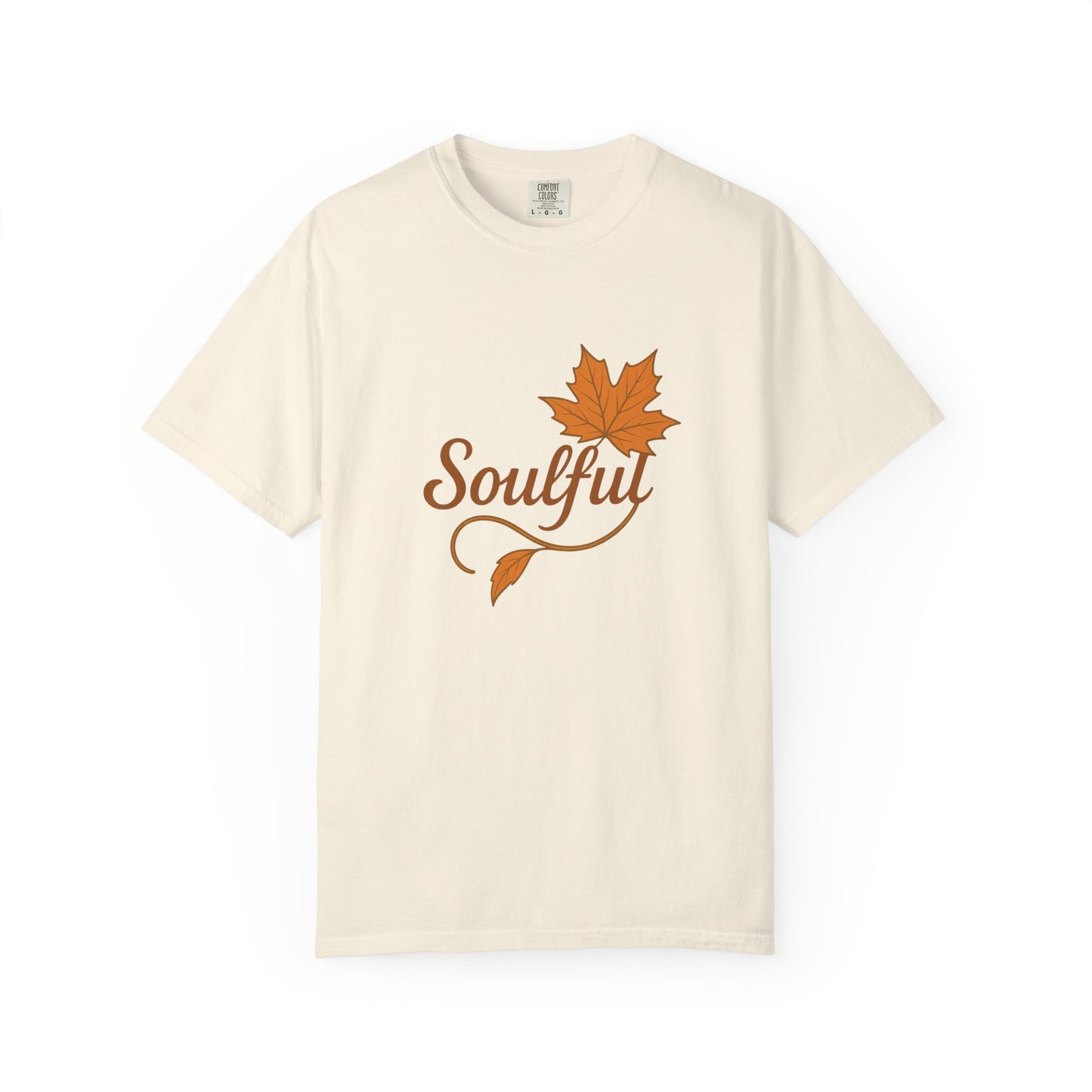 Soulful Maple Leaf T-Shirt | 100% Ring-Spun US Cotton | Autumn Spirit Tee | Nature Lover Gift | Grounded. Grateful. Glowing. | Spiritual Fall Totem Shirt