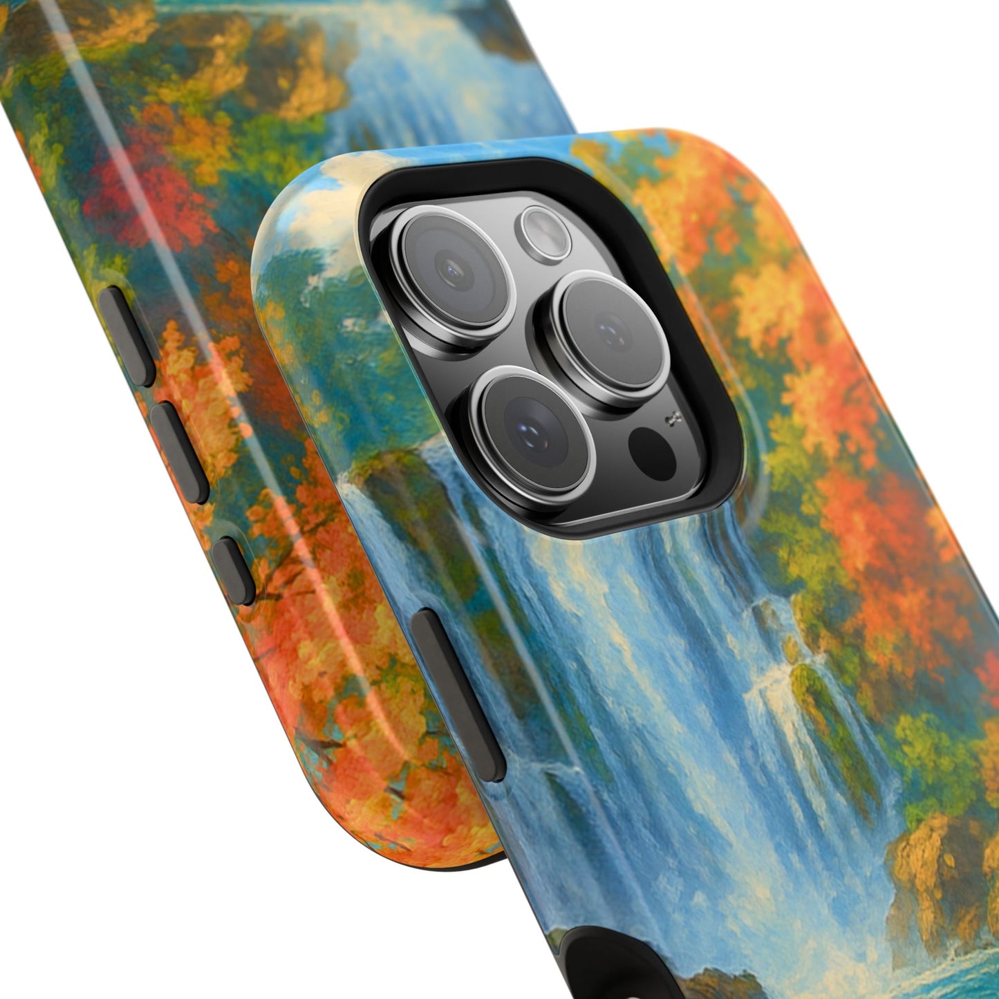 Waterfall Nature iPhone Case I Tranquil Impact-Resistant Cover | SoulfulYarn Collection | Scenic Art for iPhone