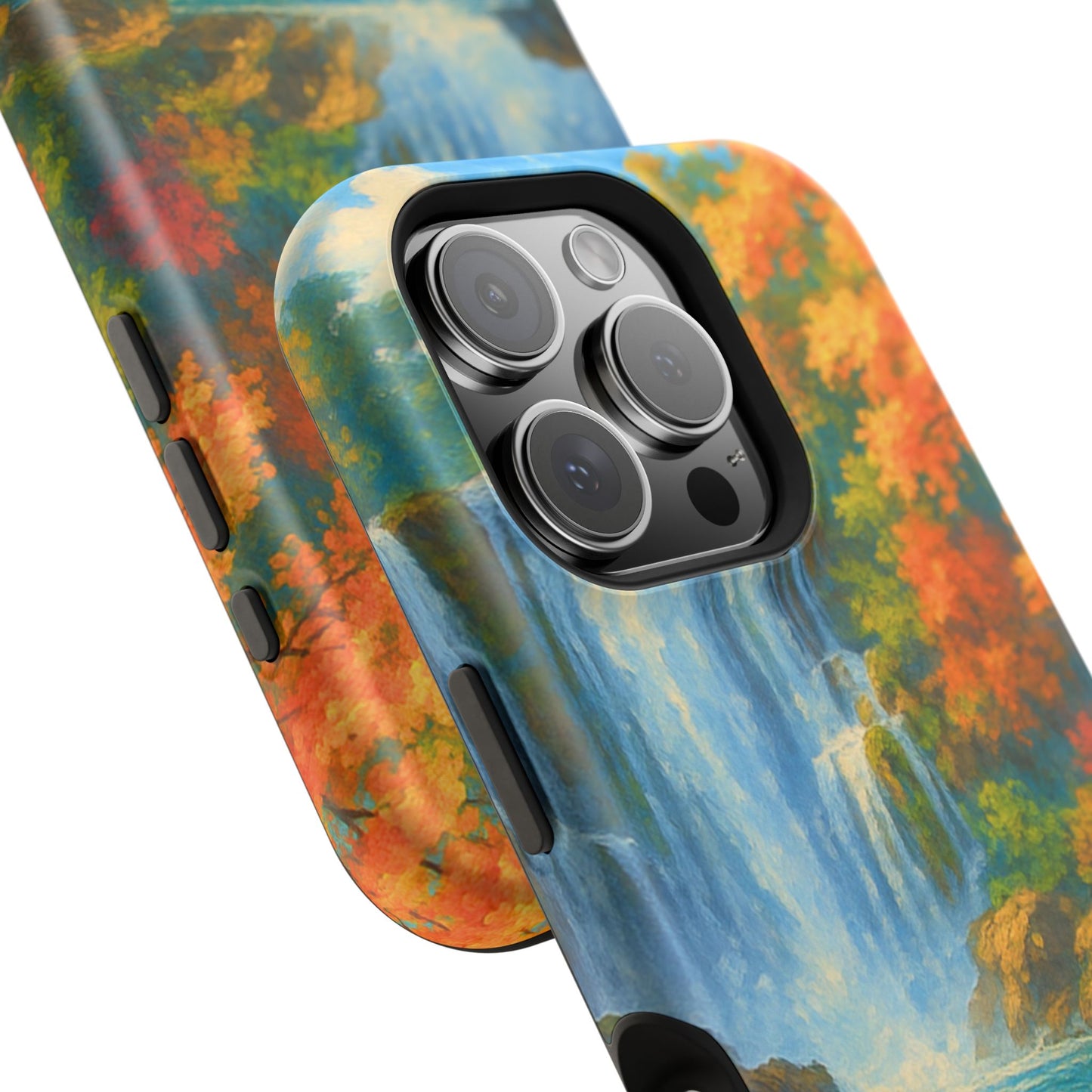 Waterfall Nature iPhone Case I Tranquil Impact-Resistant Cover | SoulfulYarn Collection | Scenic Art for iPhone