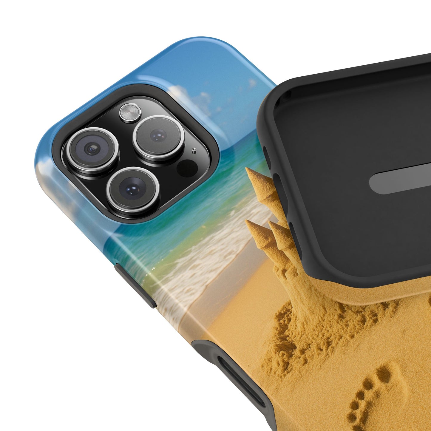 Castle of Dreams iPhone Case I Impact Resistant Dual Layer Cover | SoulfulYarn Collection | Soulful Beach Art for iPhone Lovers