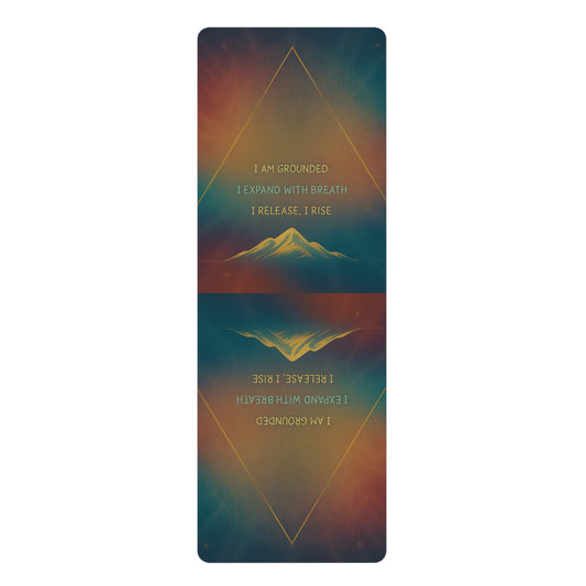 Affirmation Triangle Mat | Ground. Expand. Rise.
