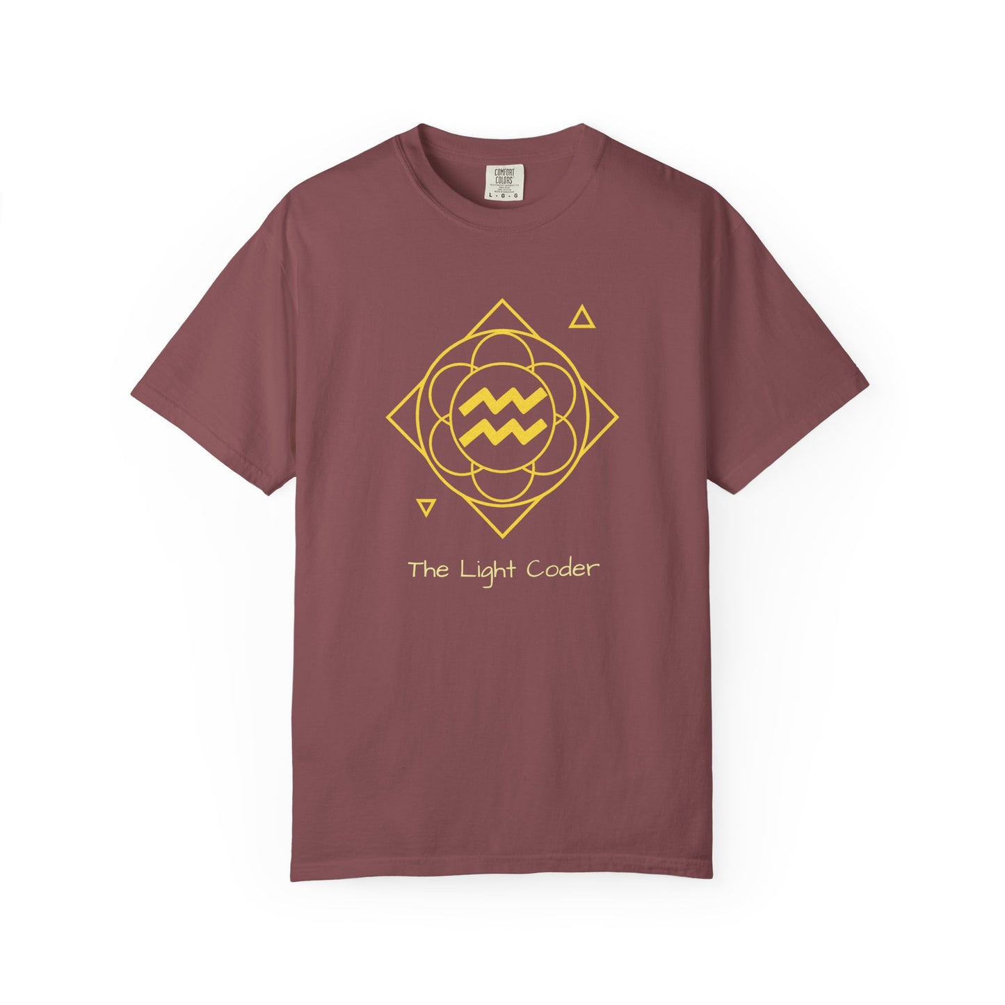 Aquarius Sacred Geometry T-Shirt | The Light Coder Tee in 13 different Colors | Astrology Gift
