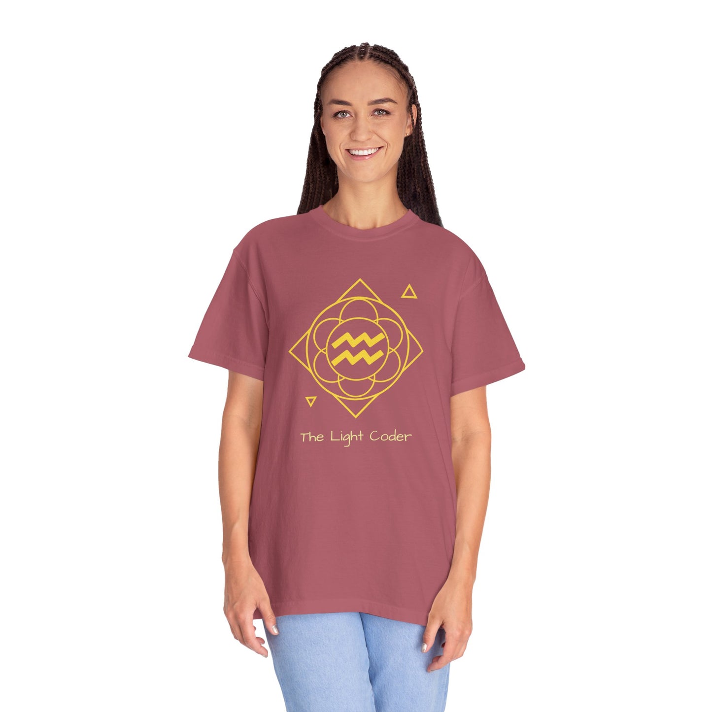 Aquarius Sacred Geometry T-Shirt | The Light Coder Tee in 13 different Colors | Astrology Gift