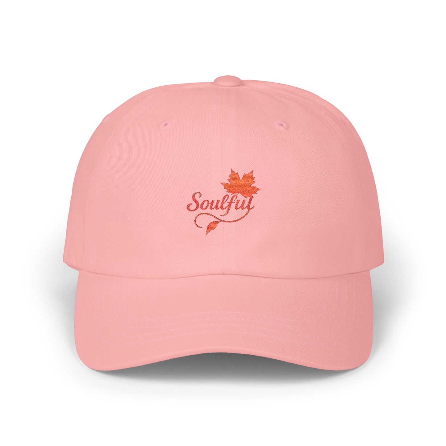 Soulful Maple Leaf Embroidered Dad Hat | Nature Spirit Cap | SoulfulYarn Exclusive | Autumn Vibes Hat for Mindful Living
