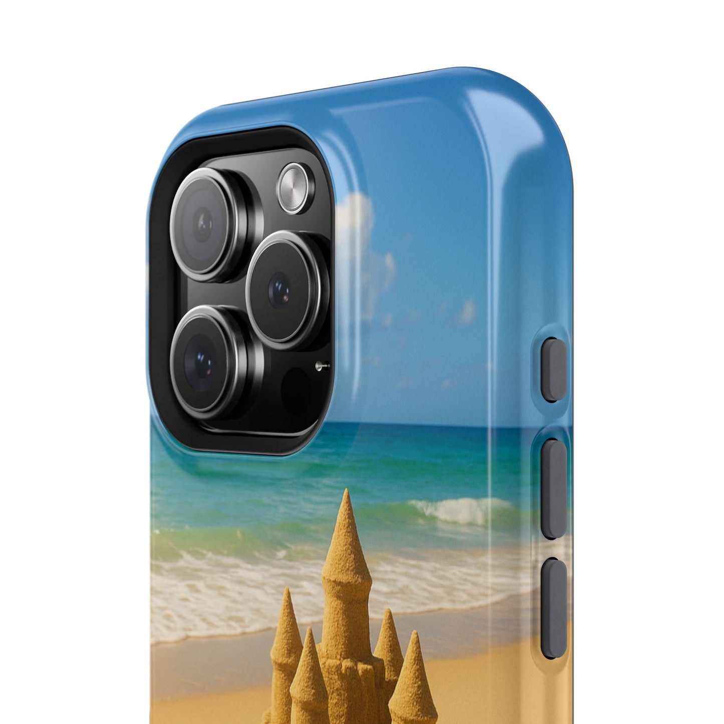 Castle of Dreams iPhone Case I Impact Resistant Dual Layer Cover | SoulfulYarn Collection | Soulful Beach Art for iPhone Lovers