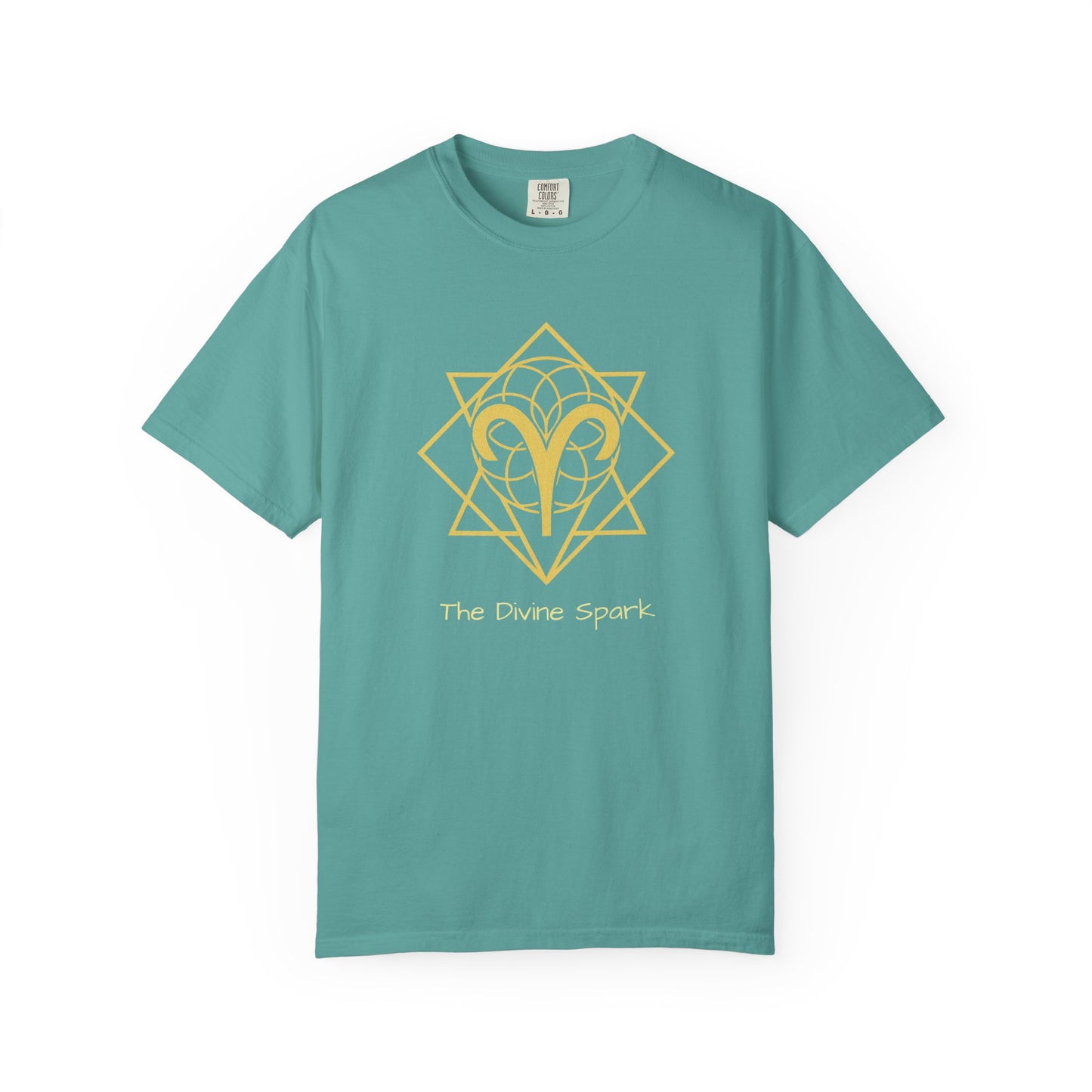 Aries Sacred Geometry T-Shirt | The Divine Spark Tee in 13 different Colors | Astrology Gift