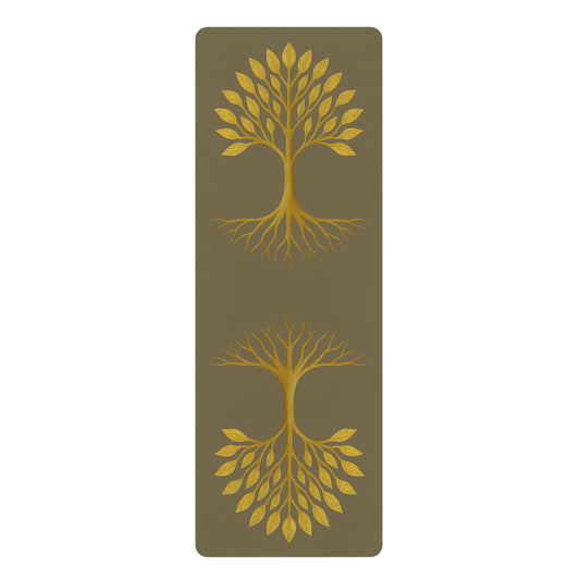 Tree of Balance Mat | Rooted in Stillness, Rising in Spirit | Symmetrical Yoga Energy