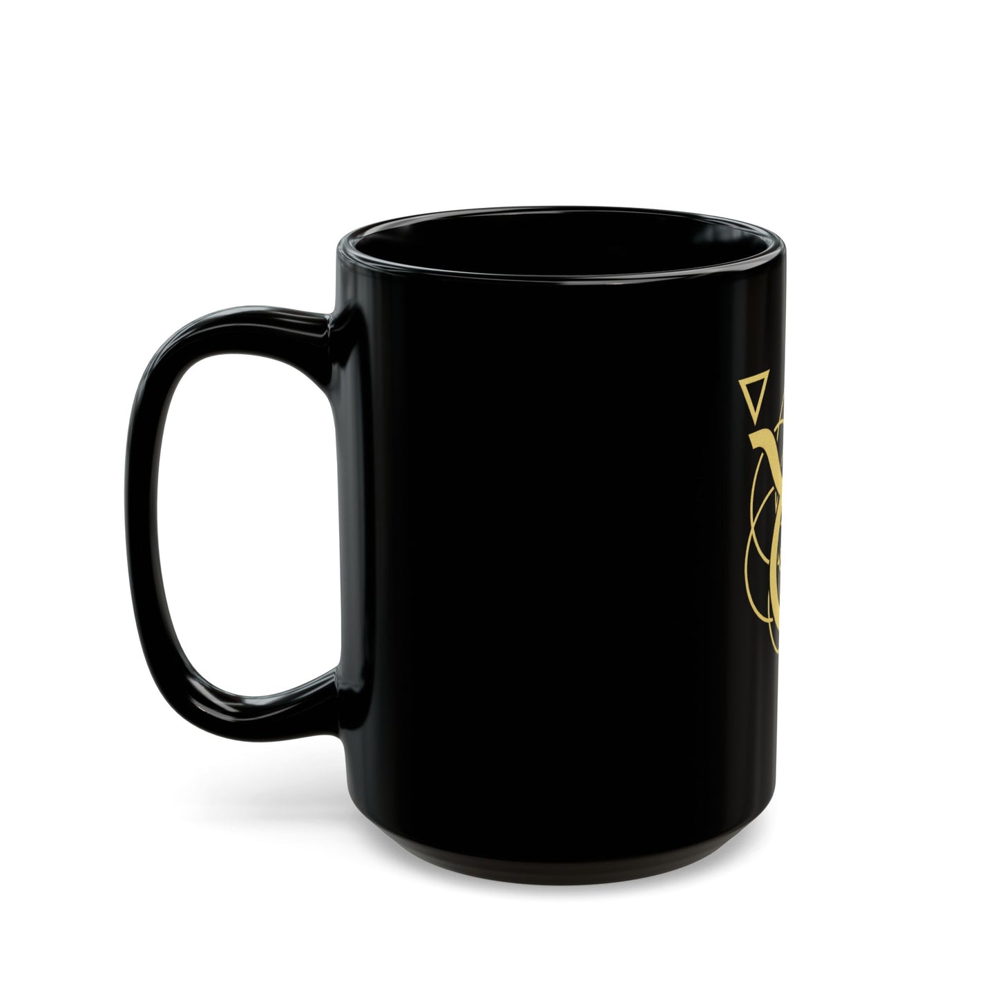 Taurus Sacred Geometry Black Mug for Coffee Lovers