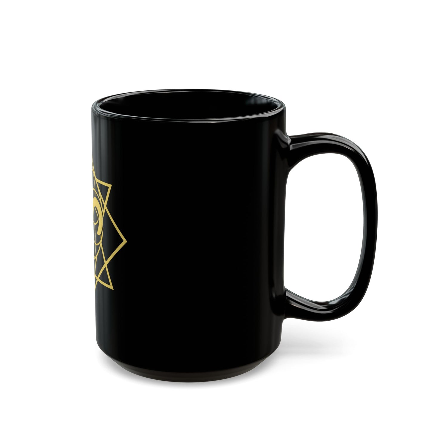 Aries Sacred Geometry Black Mug for Coffee Lovers