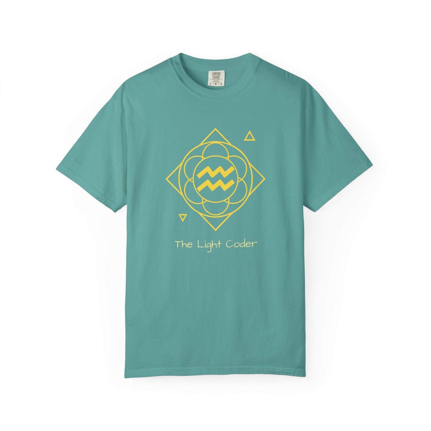Aquarius Sacred Geometry T-Shirt | The Light Coder Tee in 13 different Colors | Astrology Gift