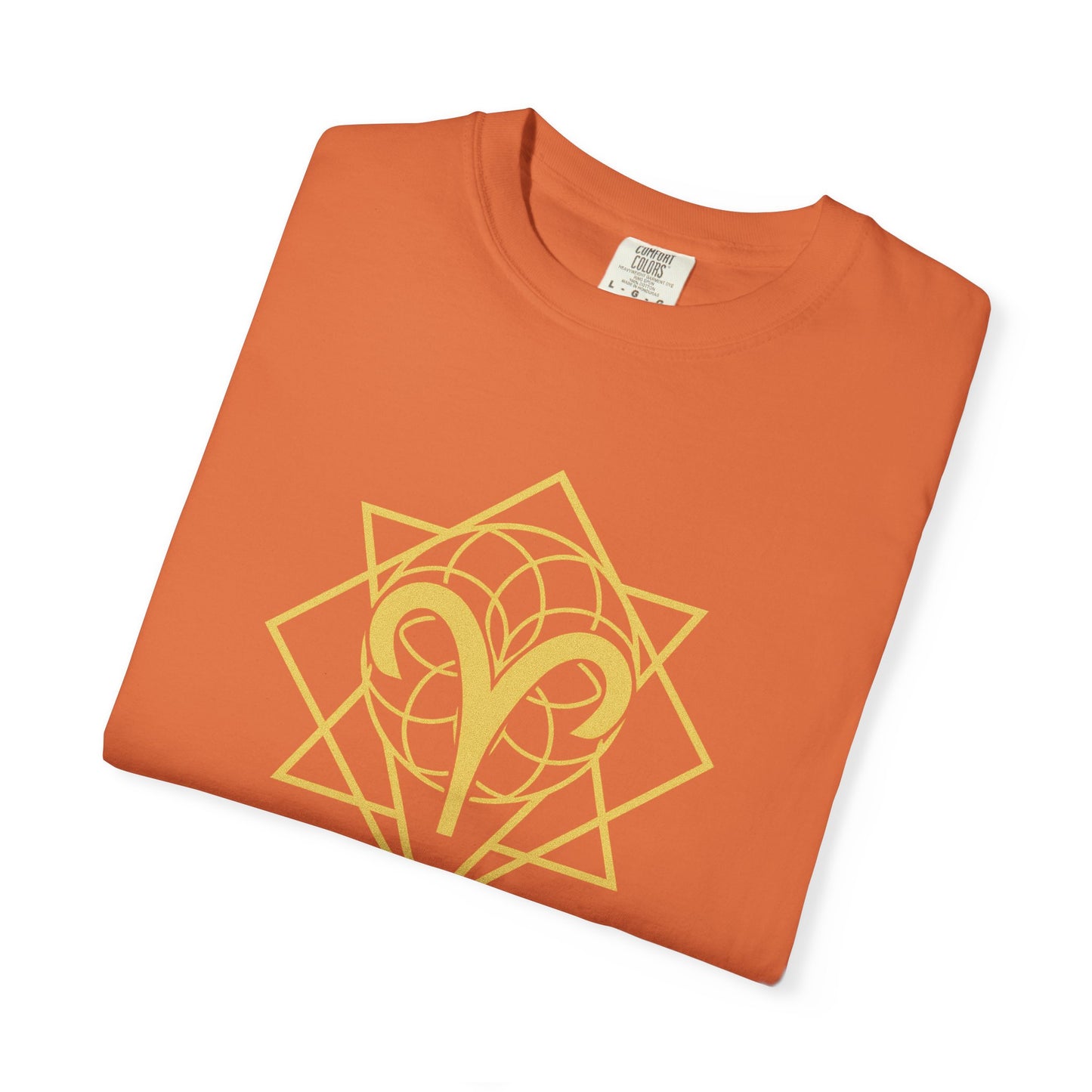 Aries Sacred Geometry T-Shirt | The Divine Spark Tee in 13 different Colors | Astrology Gift