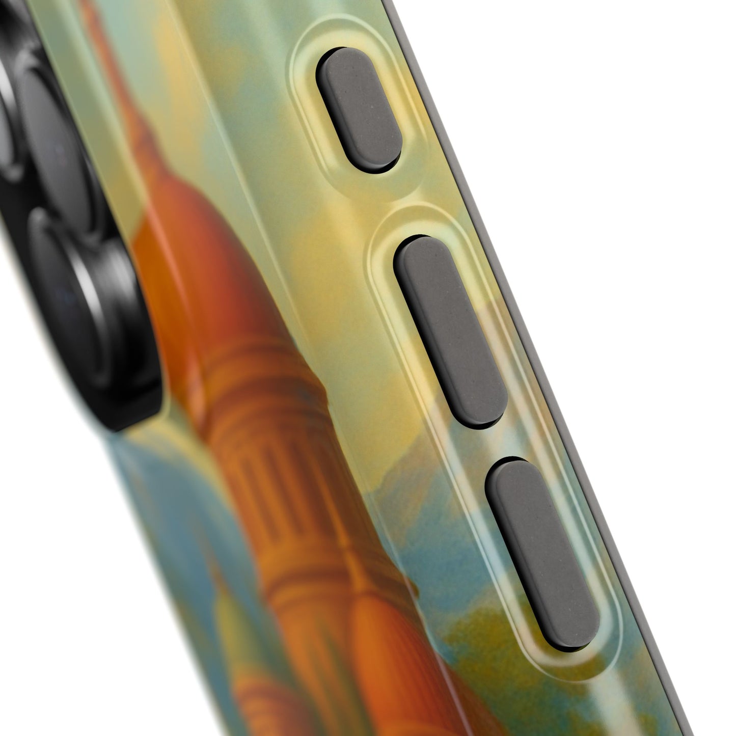Magical City iPhone Case I Impact Resistant Cover | SoulfulYarn Collection | Mystical Mountain setting Design for iPhone