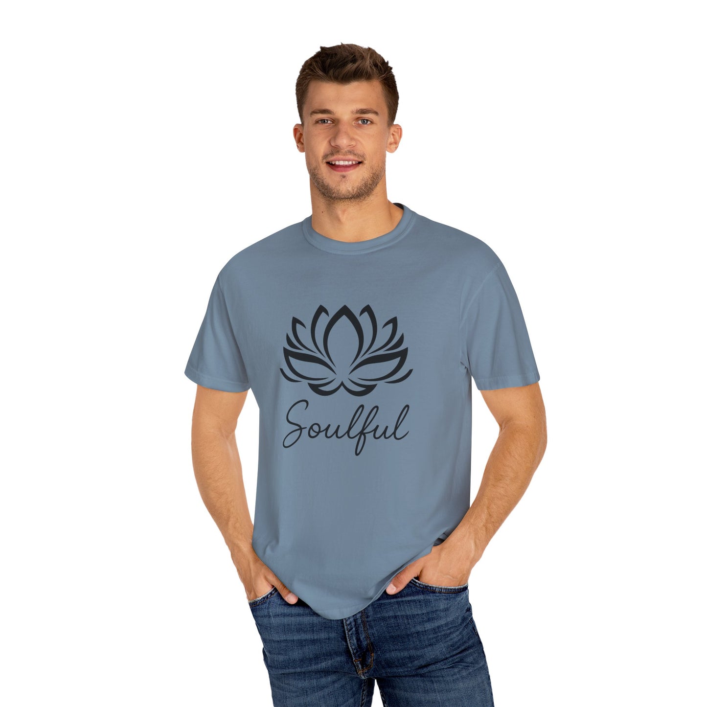 Soulful Lotus T-Shirt | 100% Ring-Spun US Cotton | Spiritual Tee | Mindfulness Shirt | Inner Peace Top
