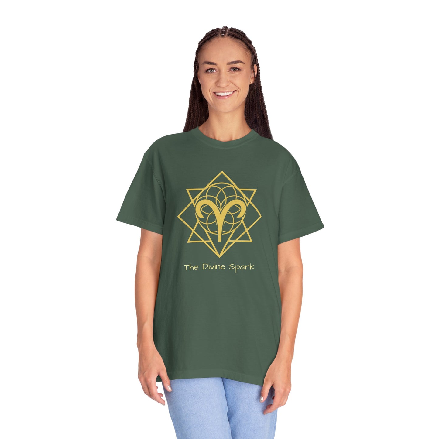 Aries Sacred Geometry T-Shirt | The Divine Spark Tee in 13 different Colors | Astrology Gift