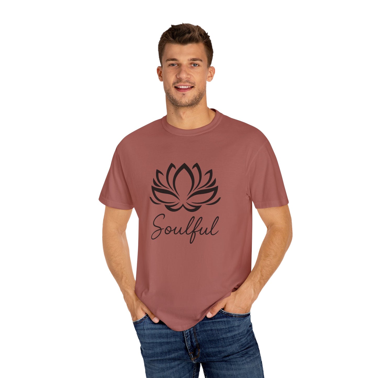 Soulful Lotus T-Shirt | 100% Ring-Spun US Cotton | Spiritual Tee | Mindfulness Shirt | Inner Peace Top