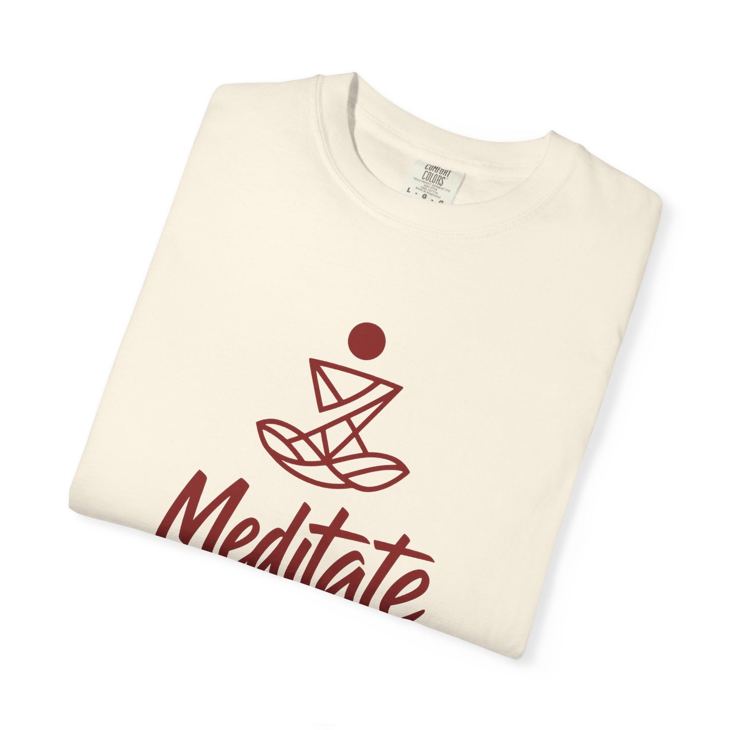Meditate T-Shirt | 100% ring-spun US cotton  | Spiritual Yoga Tee | Mindfulness Shirt | I Am Meditating Top