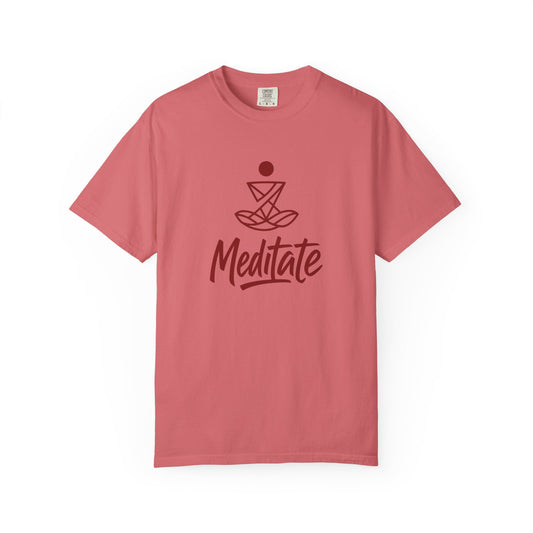 Meditate T-Shirt | 100% ring-spun US cotton  | Spiritual Yoga Tee | Mindfulness Shirt | I Am Meditating Top