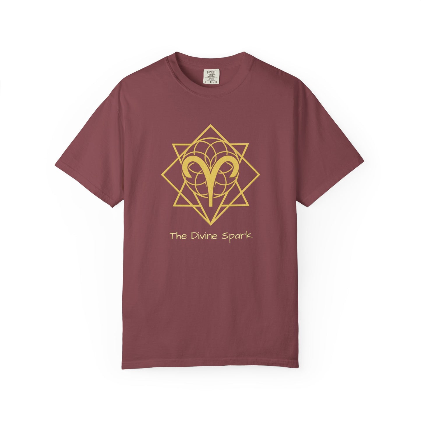 Aries Sacred Geometry T-Shirt | The Divine Spark Tee in 13 different Colors | Astrology Gift
