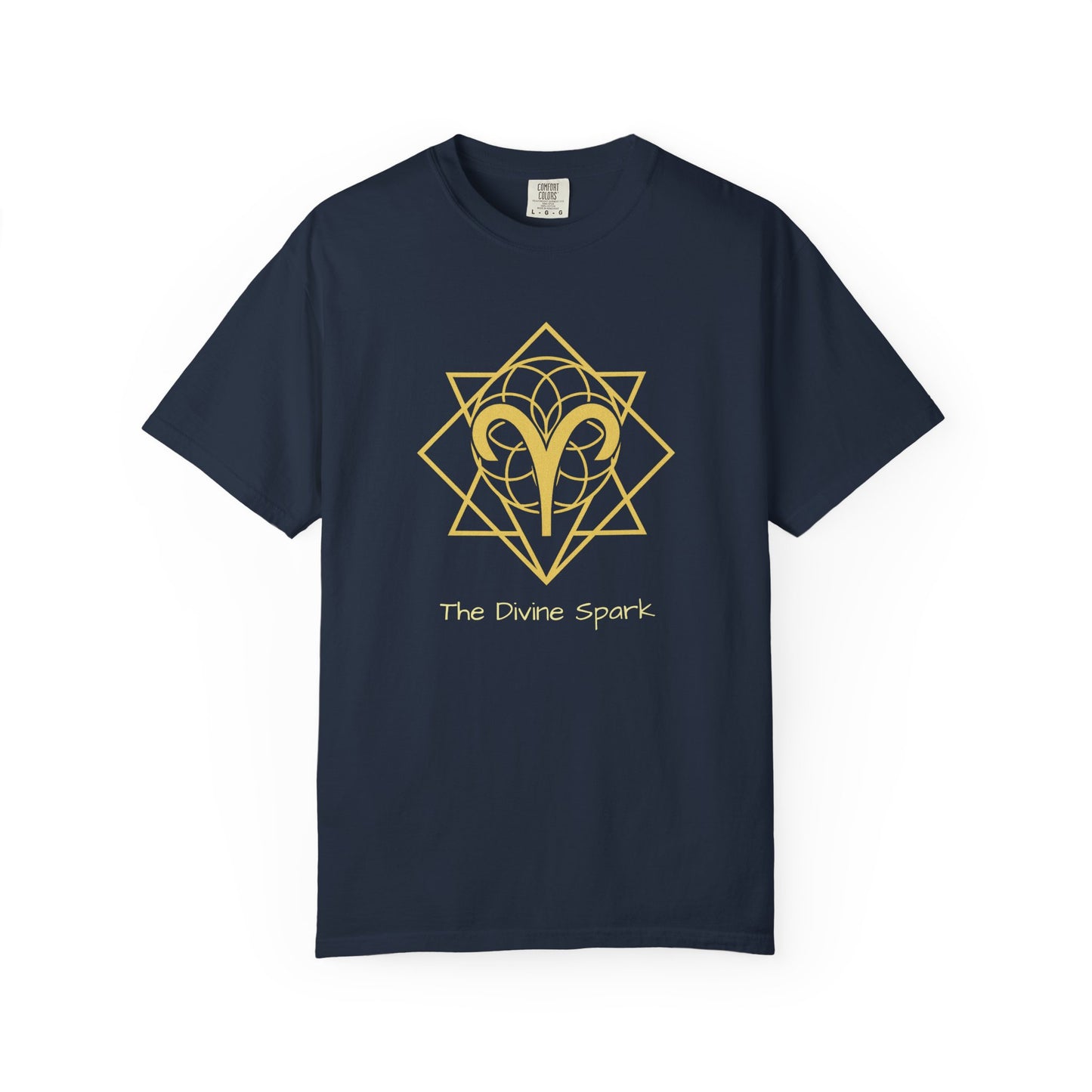 Aries Sacred Geometry T-Shirt | The Divine Spark Tee in 13 different Colors | Astrology Gift