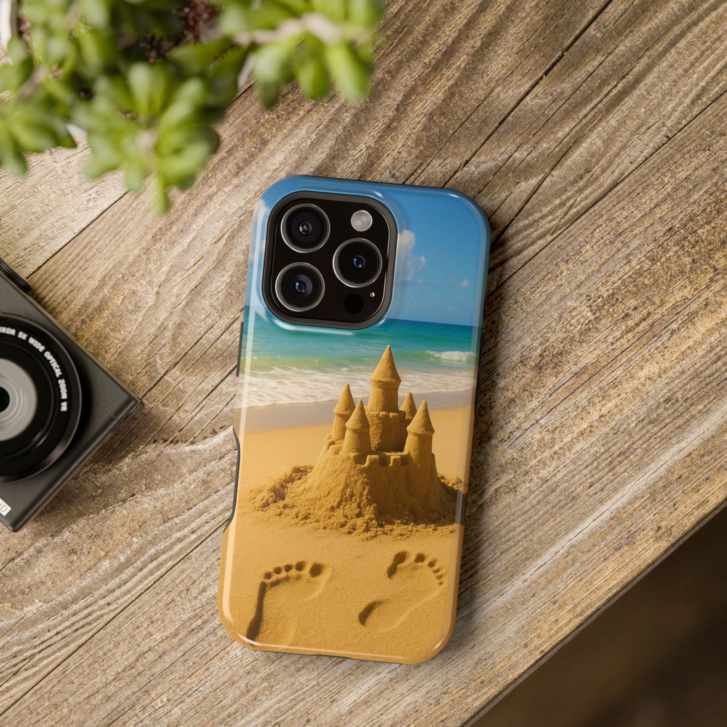 Castle of Dreams iPhone Case I Impact Resistant Dual Layer Cover | SoulfulYarn Collection | Soulful Beach Art for iPhone Lovers