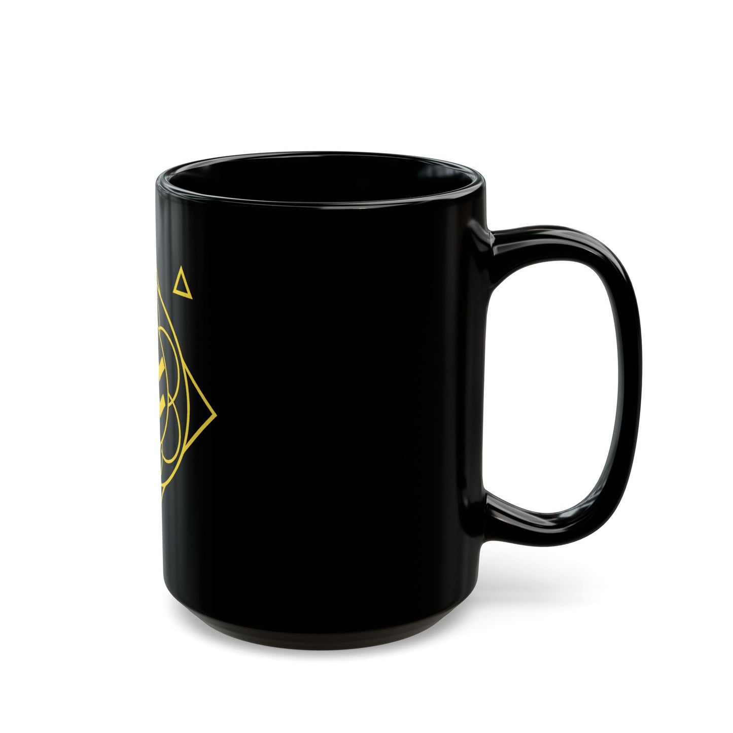 Aquarius Sacred Geometry Black Mug for Coffee Lovers