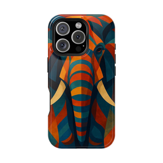 Majestic Elephant iPhone Case | Impact Resistant Cover | SoulfulYarn Collection | Bold Wildlife Art for iPhone