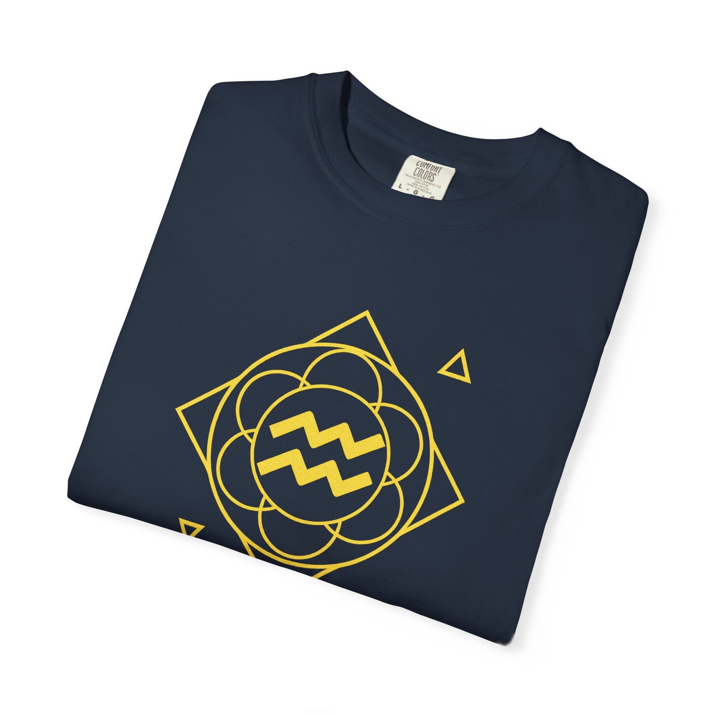 Aquarius Sacred Geometry T-Shirt | The Light Coder Tee in 13 different Colors | Astrology Gift
